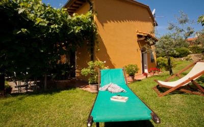 Ferienhaus Toskana 2 Wohnung Melo Garten 05
