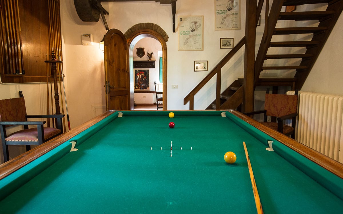 Landvilla Guardistallo Billardzimmer 03