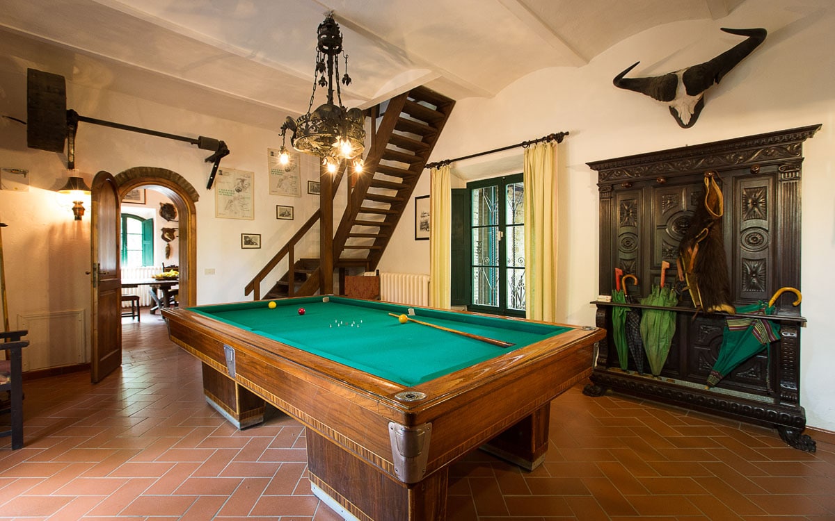 Landvilla Guardistallo Billardzimmer 04