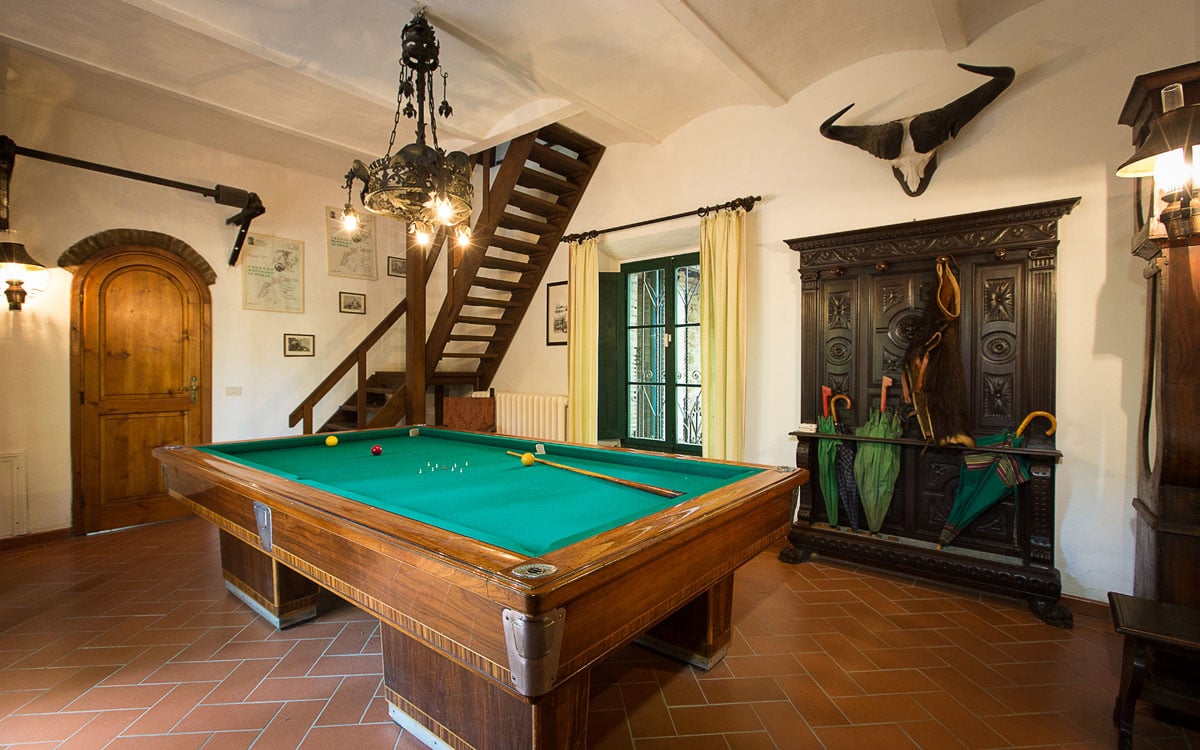 Landvilla Guardistallo Billardzimmer 05