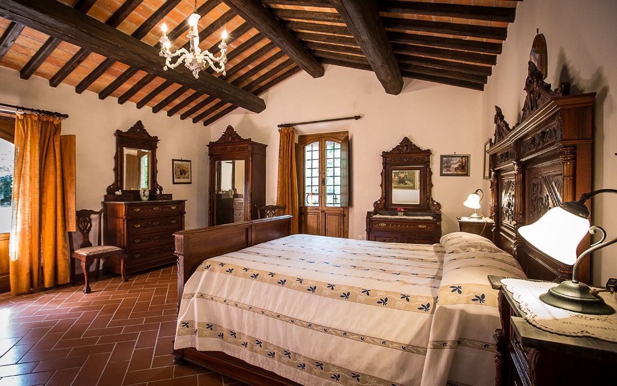 Landvilla Guardistallo Schlafzimmer 34
