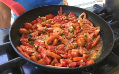 Bio-Kochkurs 19 ~ Bio-Tomatensoße für Spaghetti al Basilico