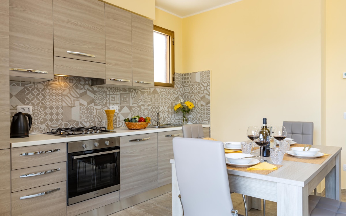 Ferienwohnung Selvatelle Küche (3) Ferienwohnung Selvatelle Küche (3)