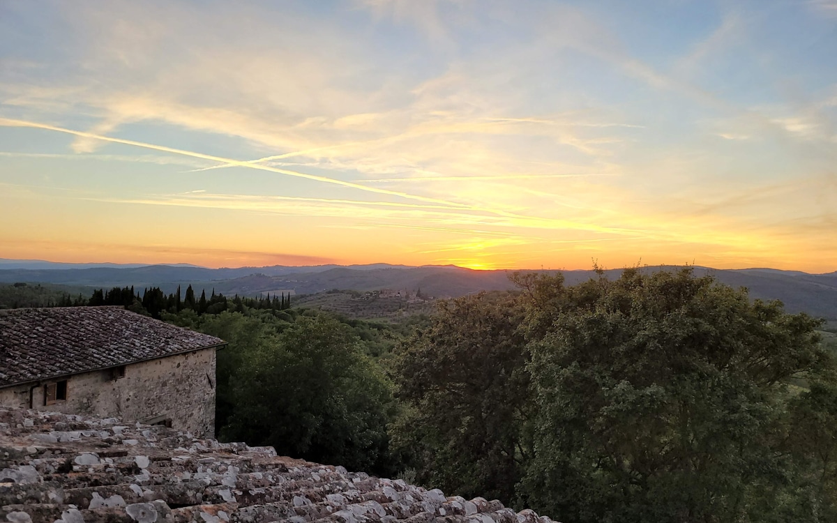 Burg Chianti Sonnenuntergang (1) Burg Chianti Sonnenuntergang (1)