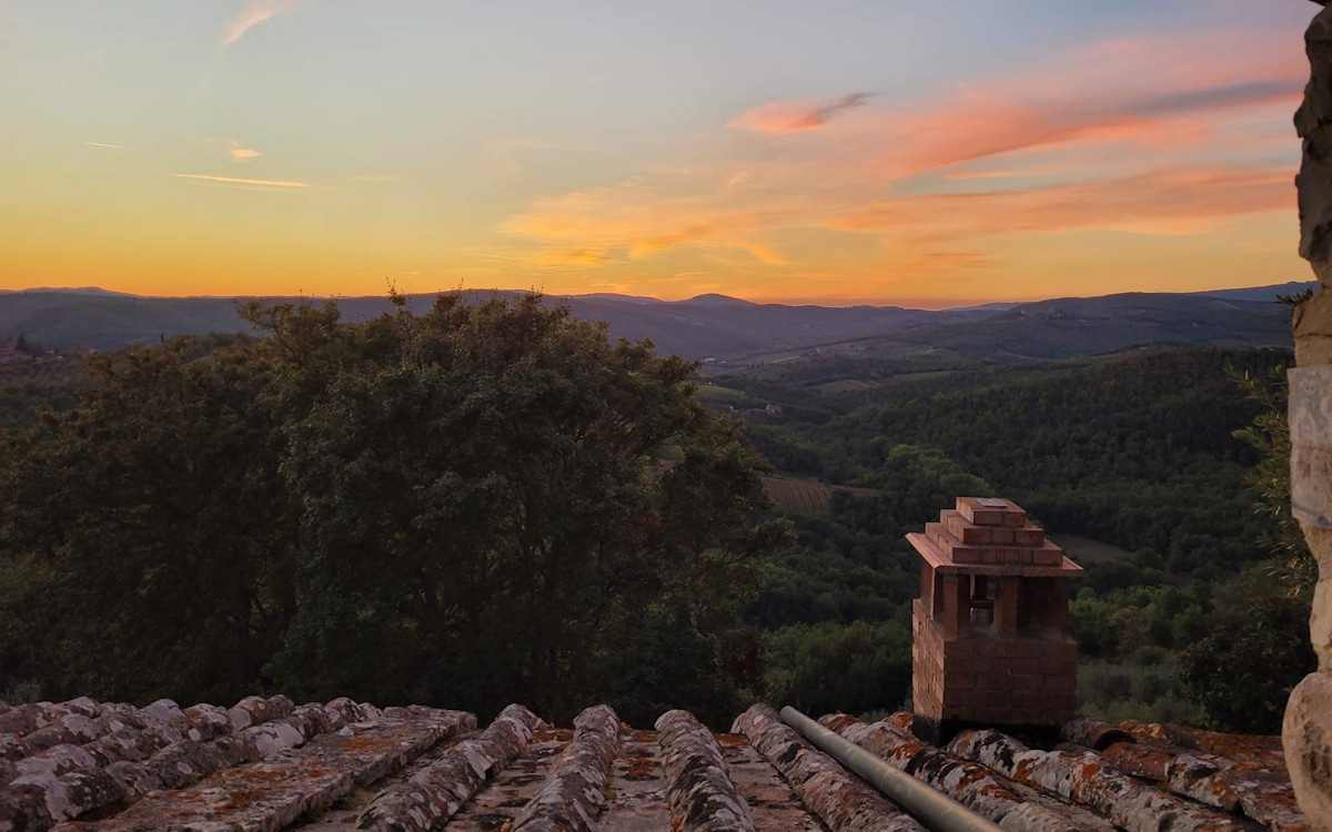 Burg Chianti Sonnenuntergang (2) Burg Chianti Sonnenuntergang (2)