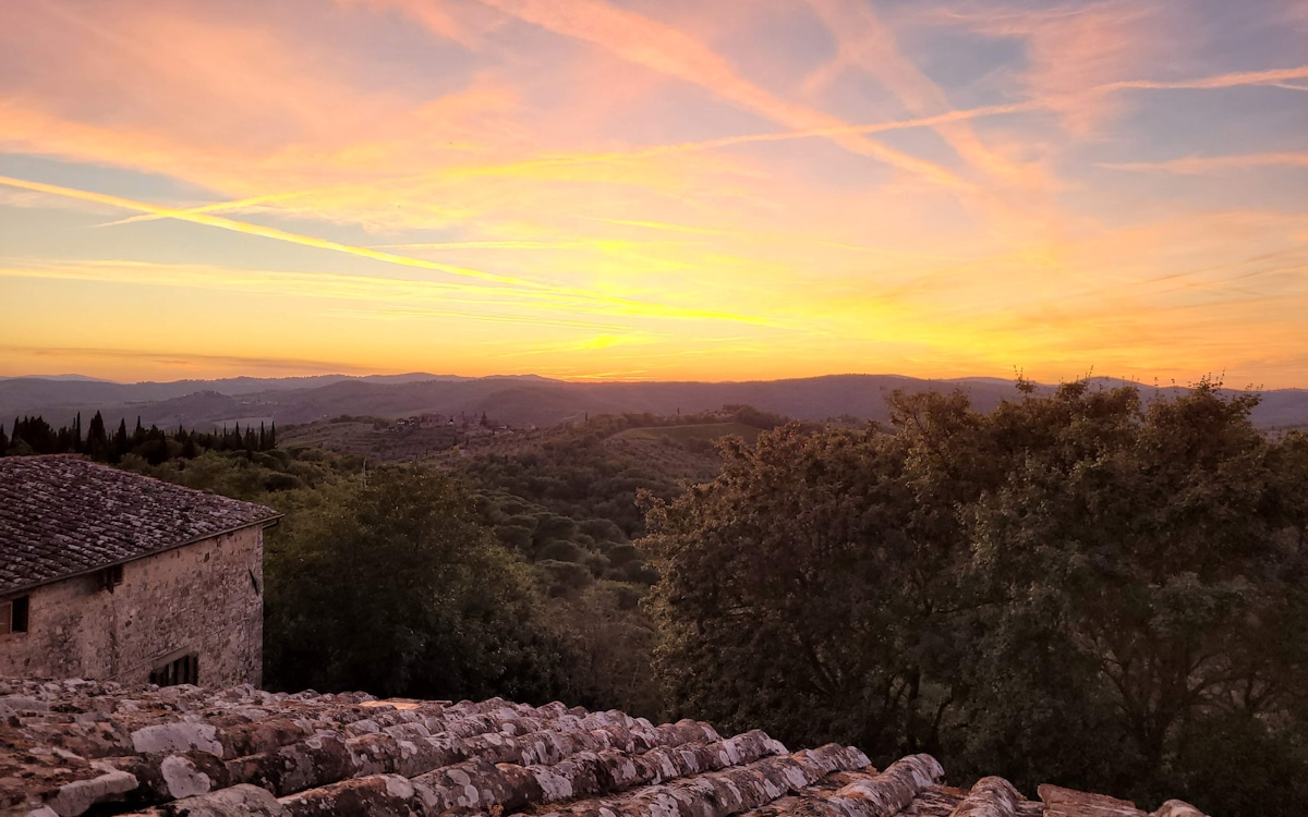 Burg Chianti Sonnenuntergang (3) Burg Chianti Sonnenuntergang (3)