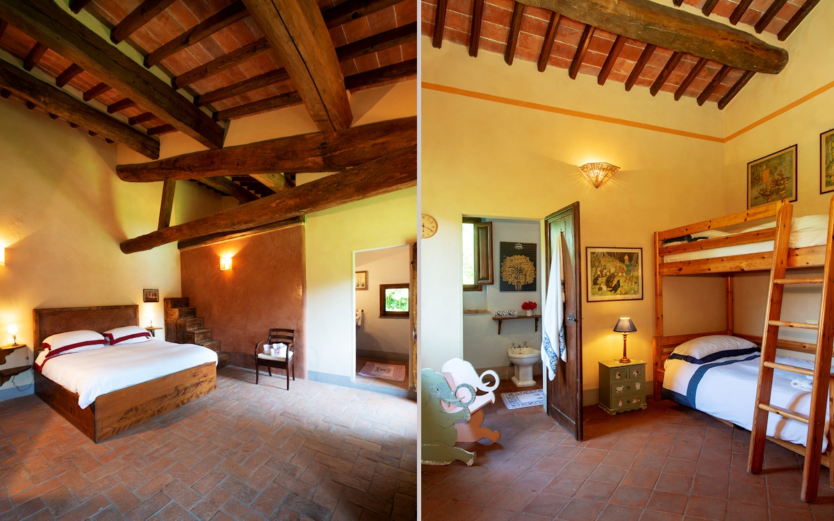 Villa Marti 2, Schlafzimmer 1 und Kinderzimmer Villa Marti 2, Schlafzimmer 1 und Kinderzimmer