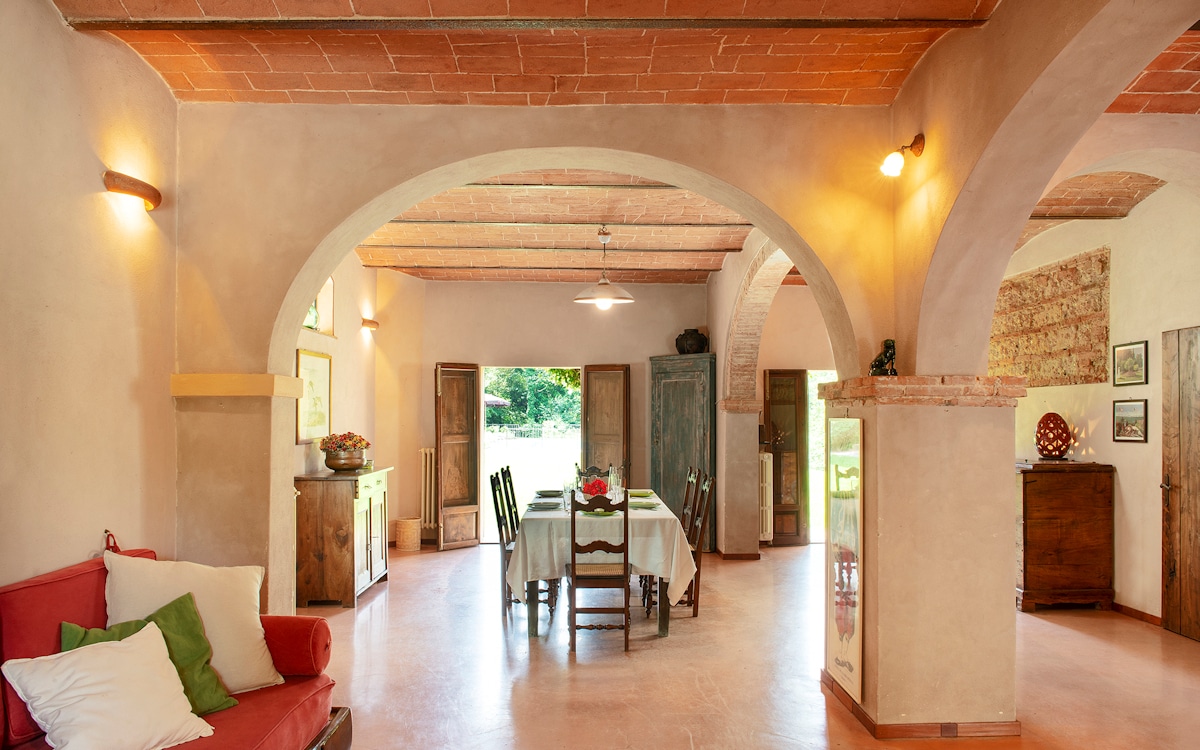 Villa Marti 2, Wohnraum mit Essecke Villa Marti 2, Wohnraum mit Essecke
