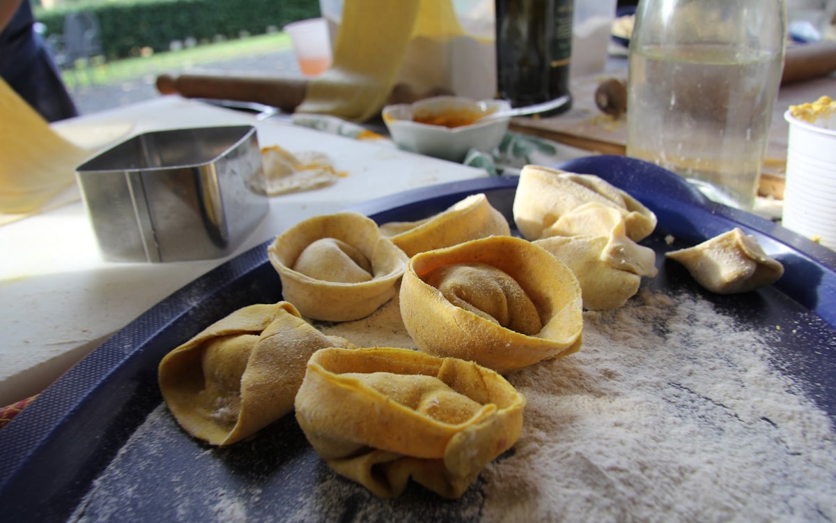 Bio-Kochkurs, Tortelloni mit Kurkuma Bio-Kochkurs, Tortelloni mit Kurkuma