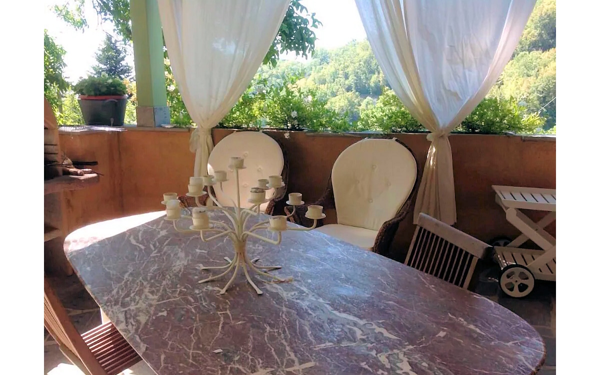 Ferienhaus Santanna, Terrasse mit Barbecue (2) Ferienhaus Santanna, Terrasse mit Barbecue (2)