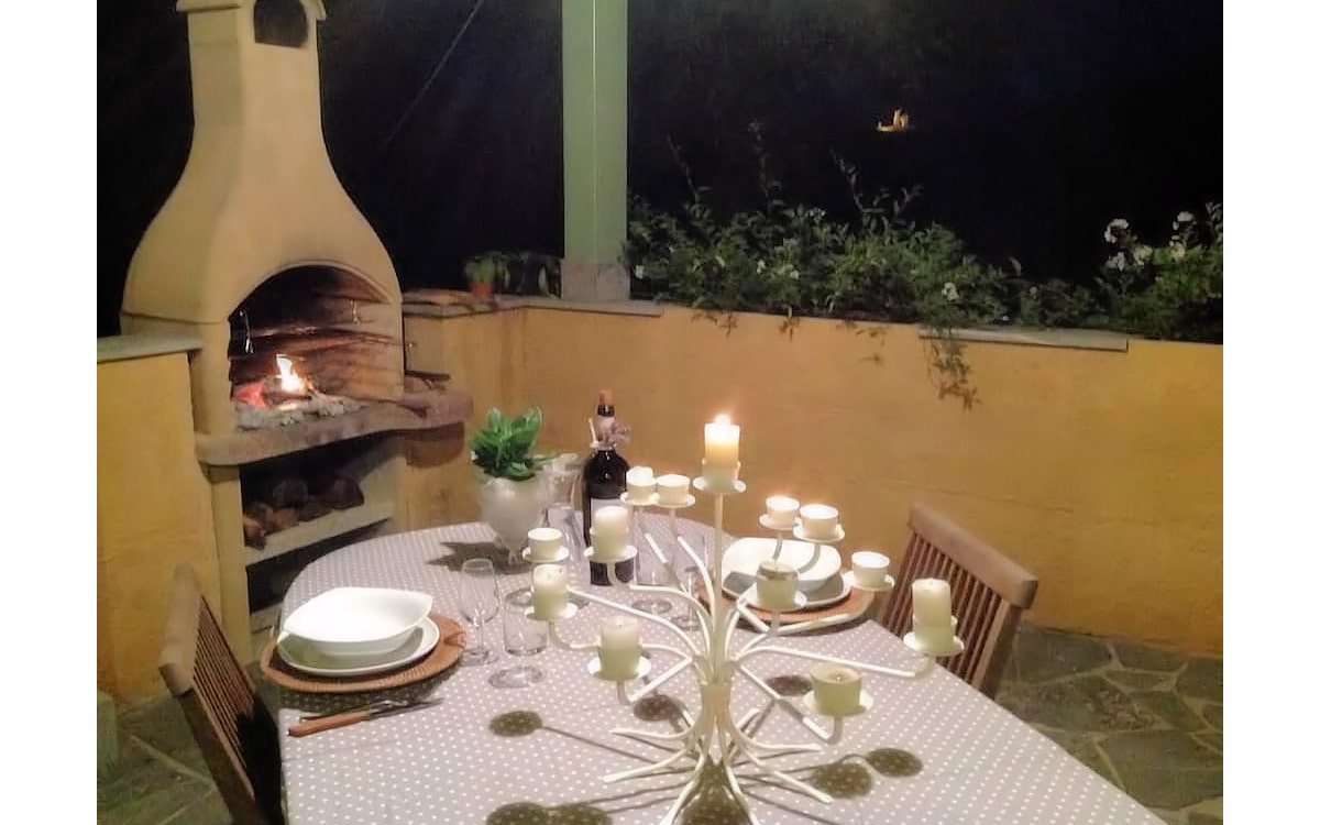 Ferienhaus Santanna, Terrasse mit Barbecue Ferienhaus Santanna, Terrasse mit Barbecue