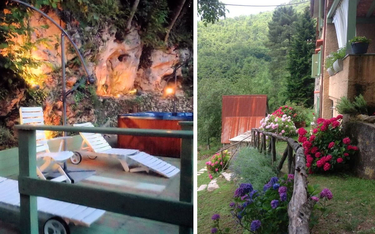 Ferienhaus Santanna und Terrasse mit Whirlpool Ferienhaus Santanna und Terrasse mit Whirlpool