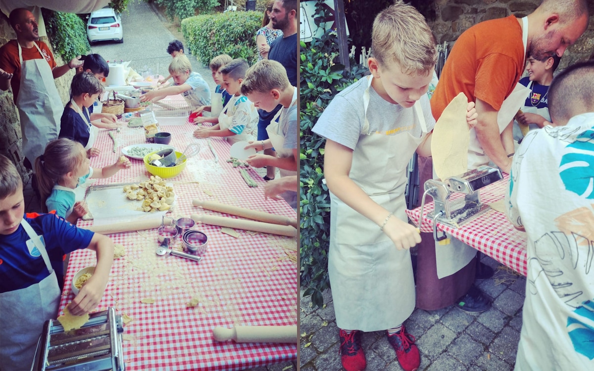 Toskana-Fußball-Camp, Kochkurs in Rivalto (1) Toskana-Fußball-Camp, Kochkurs in Rivalto (1)