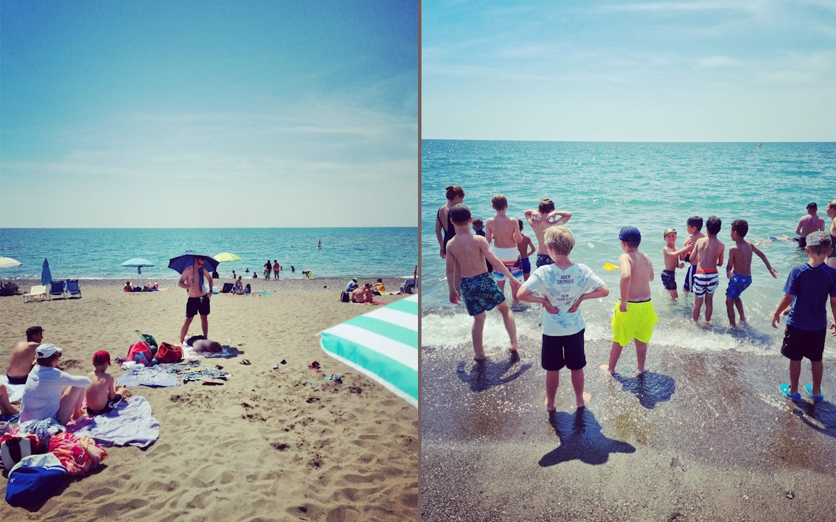 Toskana-Fußball-Camp, harter Tag am Strand Toskana-Fußball-Camp, harter Tag am Strand