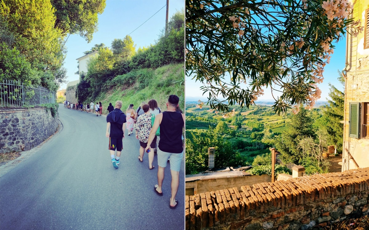 Zu Fuß zur Pizzeria mit Panormablick in Terricciola (3) Zu Fuß zur Pizzeria mit Panormablick in Terricciola (3)