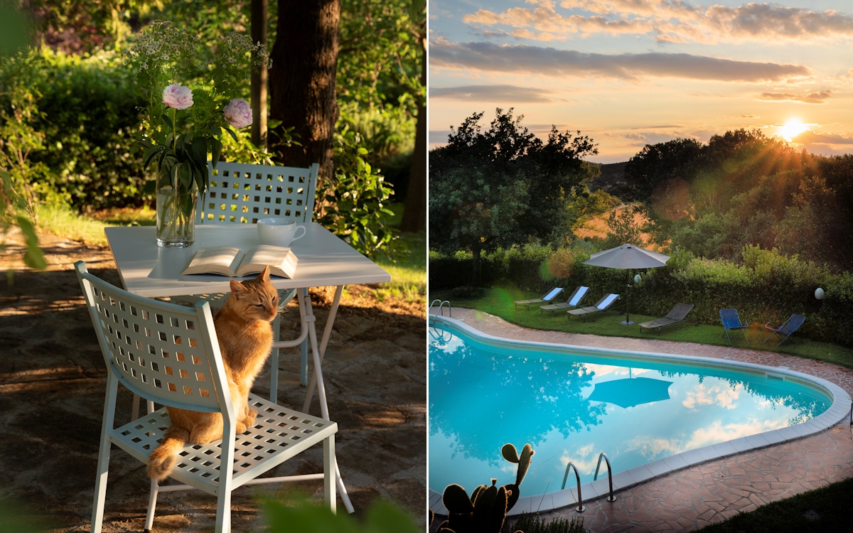 Burg Umbrien, Swimmingpool (3) Burg Umbrien, Swimmingpool (3)