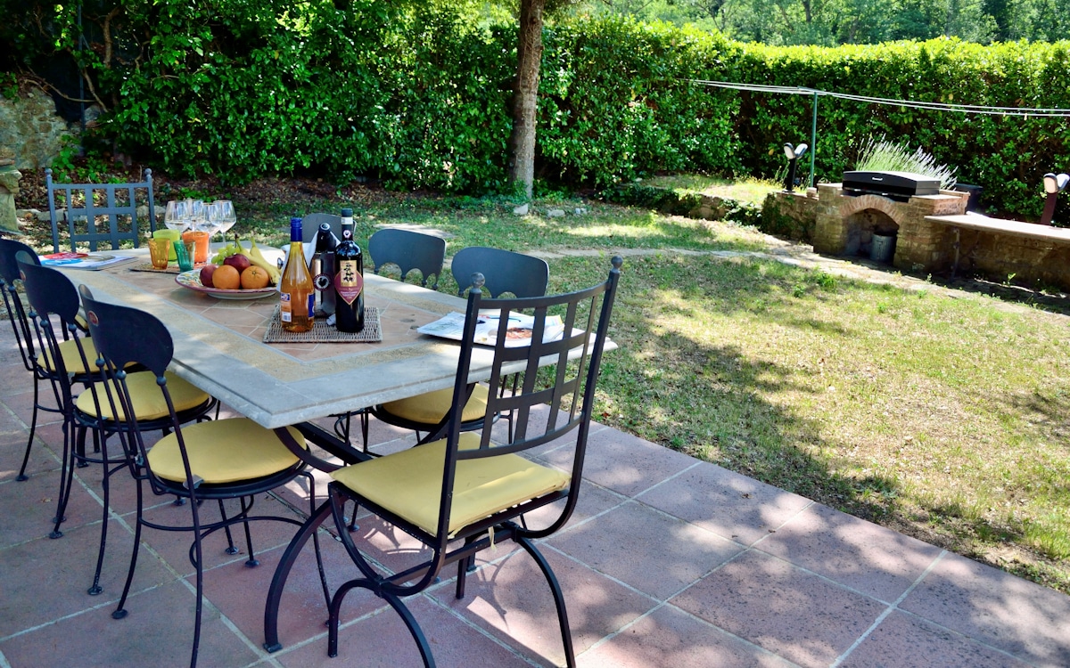 Villa Gaiole 4, Garten und Barbecue Villa Gaiole 4, Garten und Barbecue