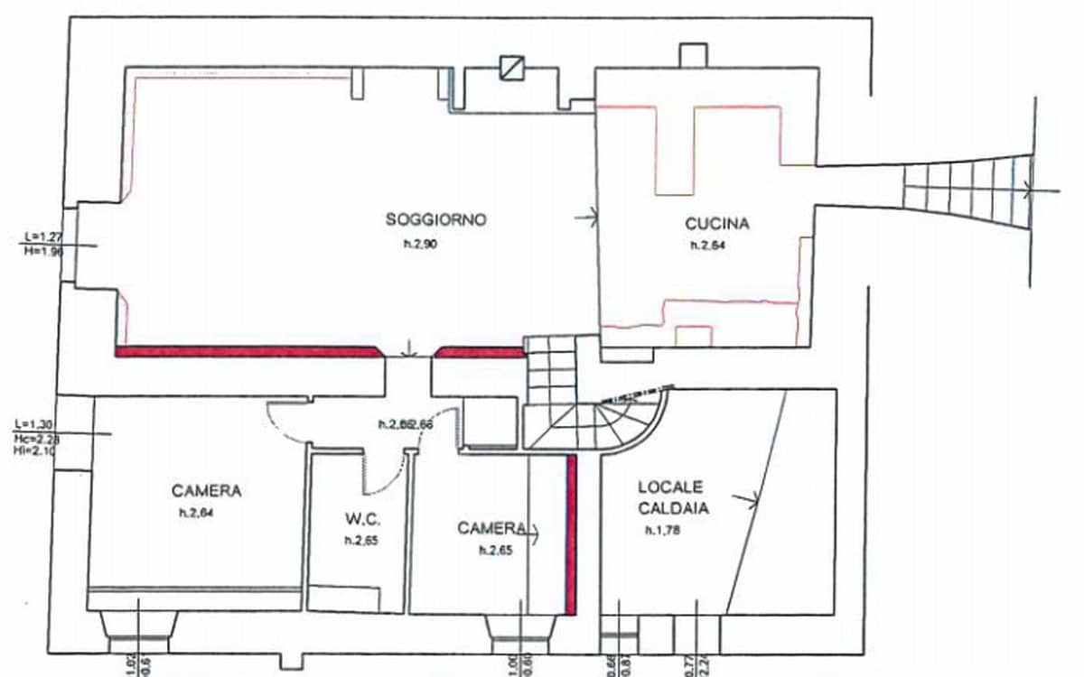Villa Gaiole 4, Untergeschoss (Grundriss) Villa Gaiole 4, Untergeschoss (Grundriss)