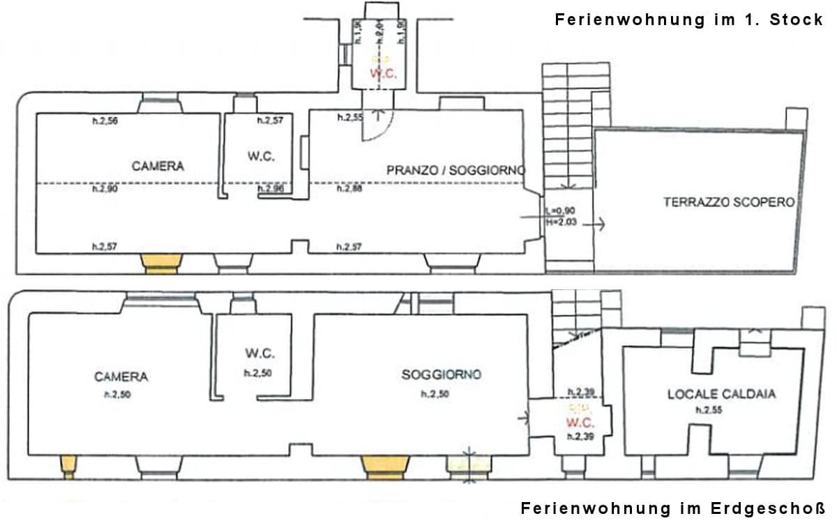 Wassermühle Gaiole 6 (Grundriss) Wassermühle Gaiole 6 (Grundriss)