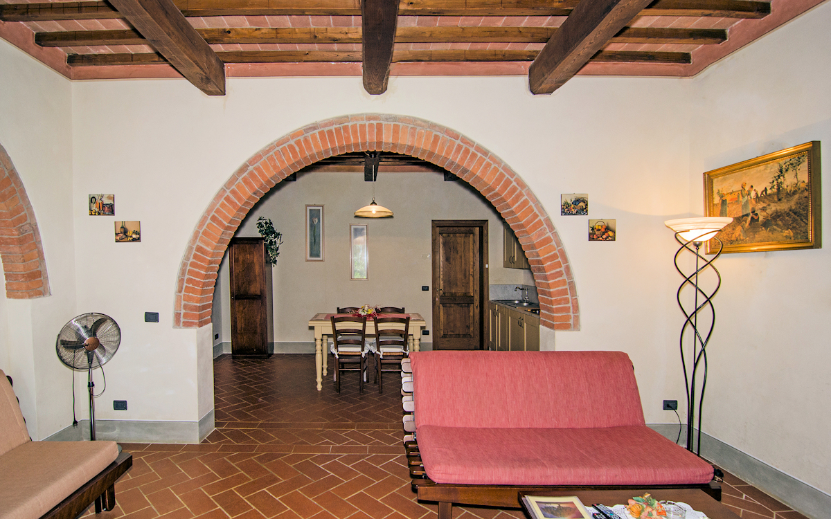Agriturismo Crespina 2, FeWo GI2E - Wohnbereich