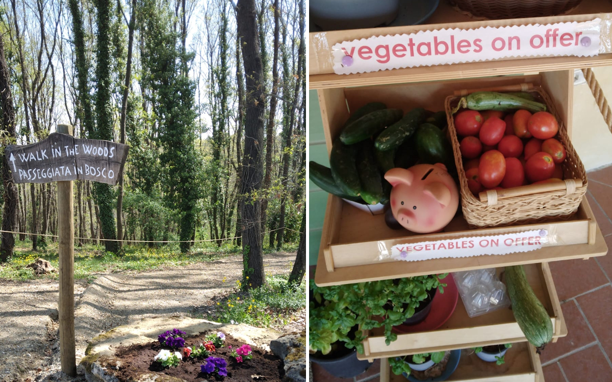 Bauernhof Crespina 2, Wald und Gemüse