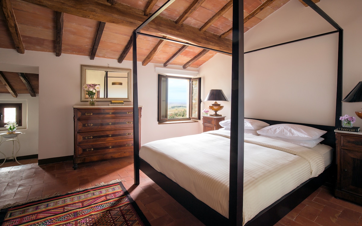 Ferienwohnung Trequanda | Doppelzimmer mit Baldachin Ferienwohnung Trequanda | Doppelzimmer mit Baldachin