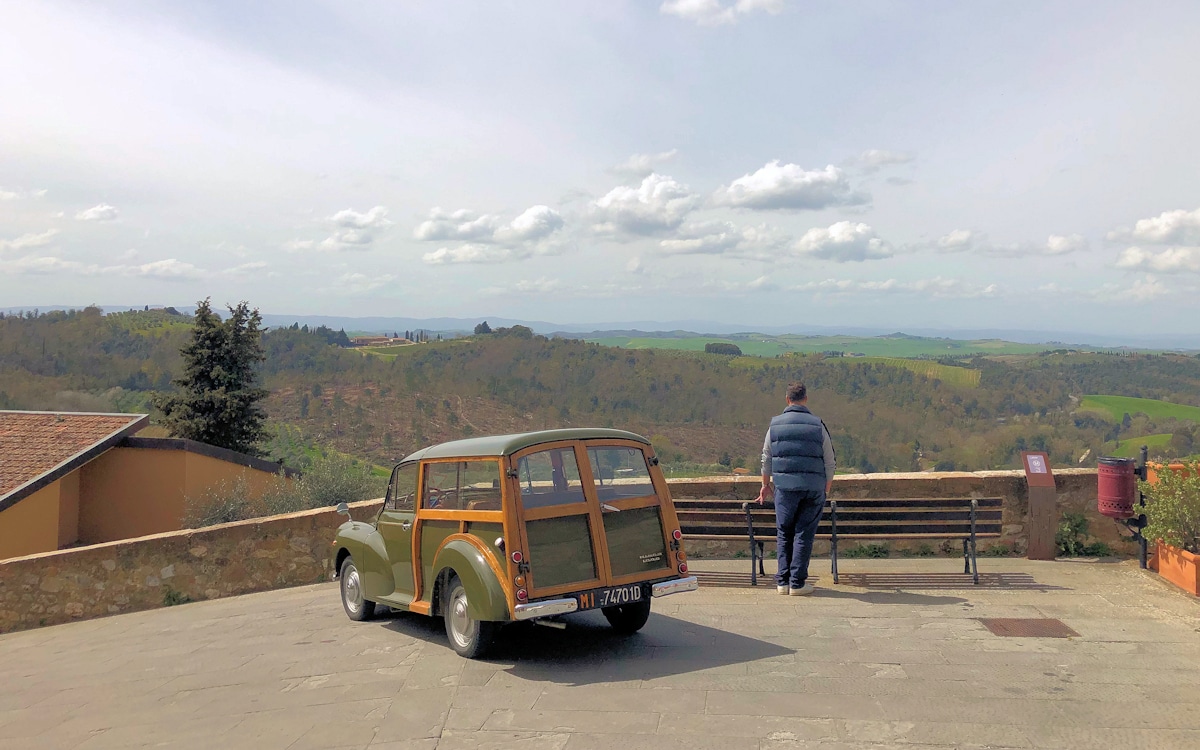 Trequanda Blick am Haupttor Trequanda Blick am Haupttor