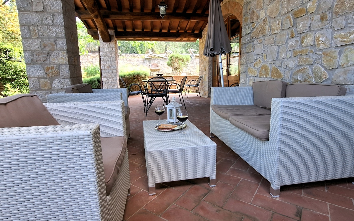 Ferienhaus Brolio 1g, überdachte Terrasse (2) Ferienhaus Brolio 1g, überdachte Terrasse (2)