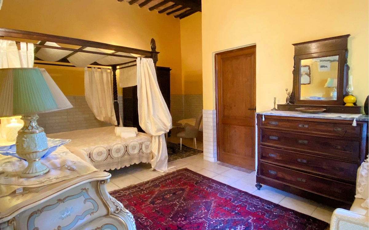 Ferienhaus Montepulciano, 2. Schlafzimmer, im  Haupthaus Ferienhaus Montepulciano, 2. Schlafzimmer, im  Haupthaus