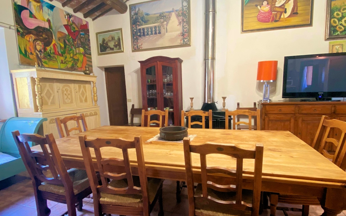 Ferienhaus Montepulciano, Wohnküche (3), im  Haupthaus Ferienhaus Montepulciano, Wohnküche (3), im  Haupthaus