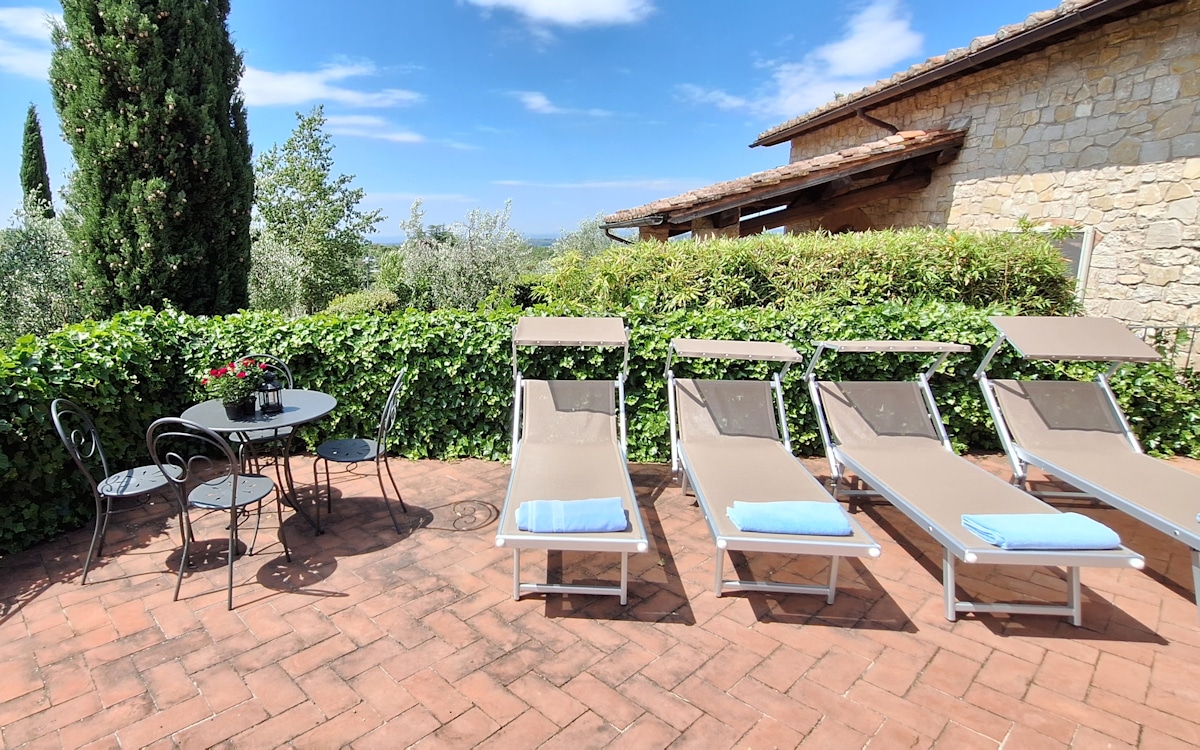 Landhaus Brolio 2R, Sonnenterrasse