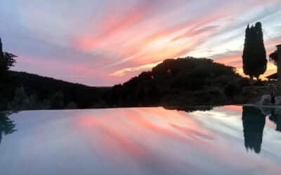 Agriturismo Guardistallo, Sonnenuntergang