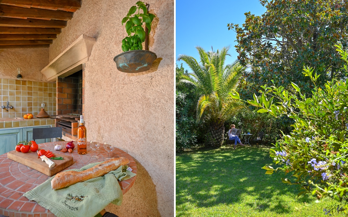 Ferienhaus Saint Tropez Garten mit Aussenküche (2) Ferienhaus Saint Tropez Garten mit Aussenküche (2)