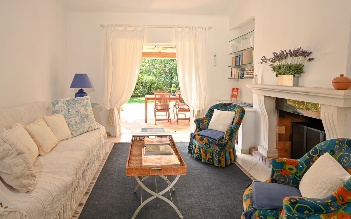 Ferienhaus Saint Tropez, Wohnzimmerdetails Ferienhaus Saint Tropez, Wohnzimmerdetails