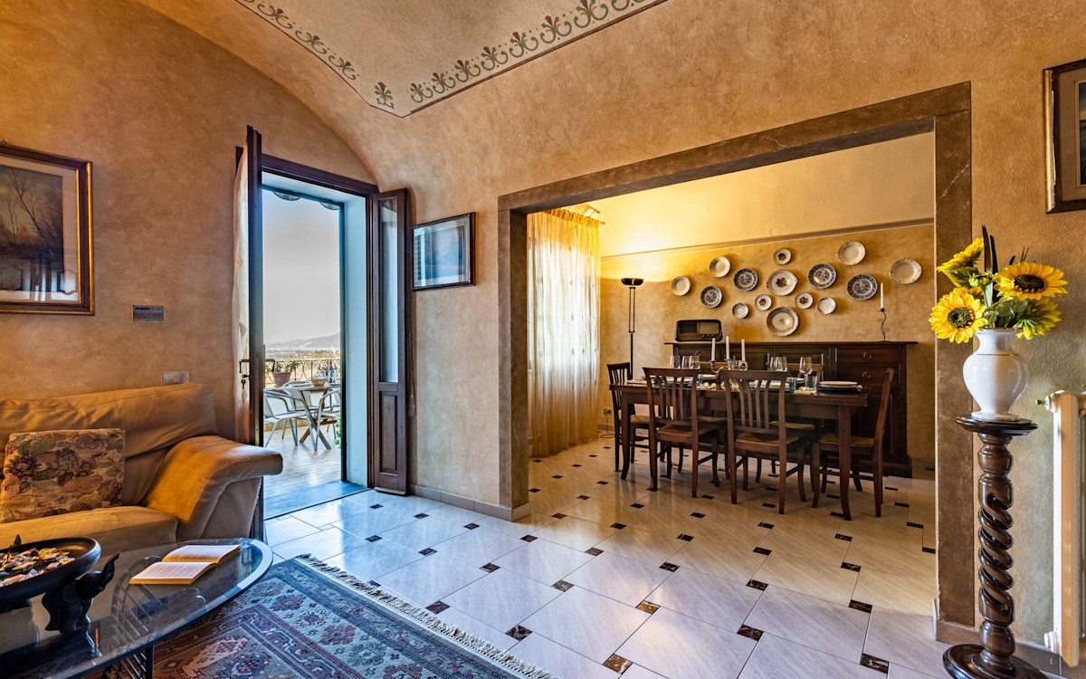 Ferienhaus Morrona 2, Wohnraum mit Terrassenzugang Ferienhaus Morrona 2, Wohnraum mit Terrassenzugang
