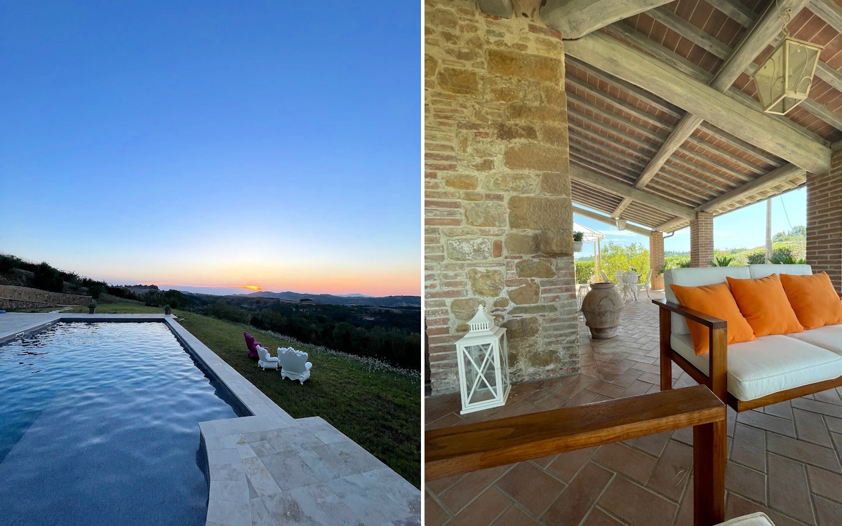 Villa Montaione, Loggia und Pool (11) Villa Montaione, Loggia und Pool (11)