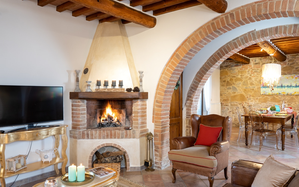 Villa Montaione, Wohnzimmer (5) Villa Montaione, Wohnzimmer (5)