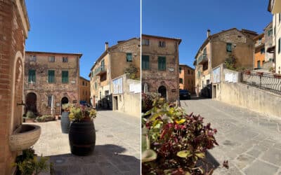 Dorf Giuncarico, Hauptplatz Dorf Giuncarico, Hauptplatz