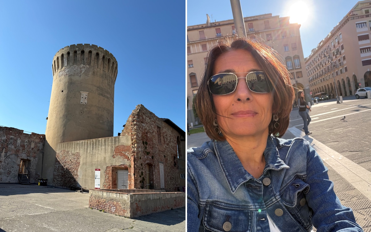Livorno, Fortezza Vecchia (links), Via Grande (rechts)