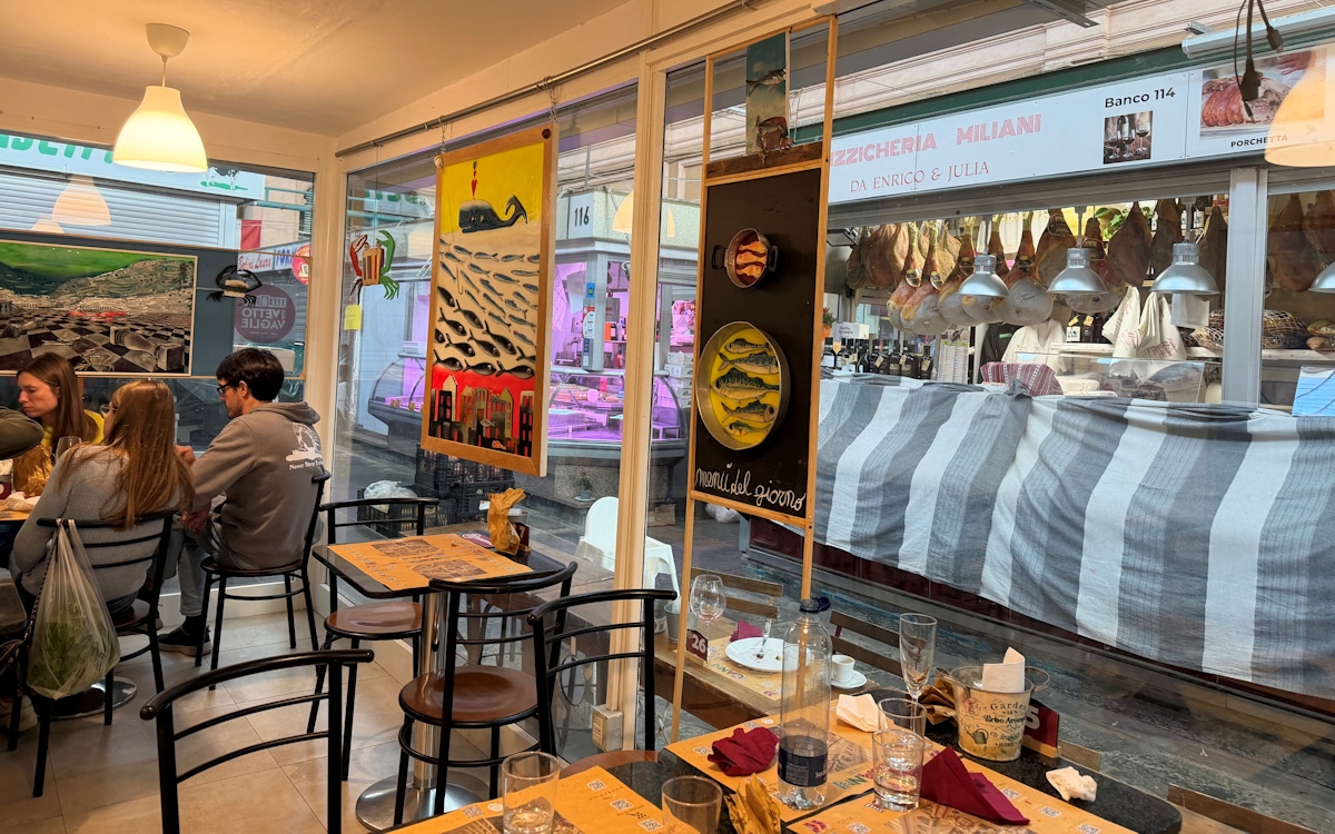 Livorno, Osteria beim Mercato delle Vettovaglie (Viktualienmarkt, 1)