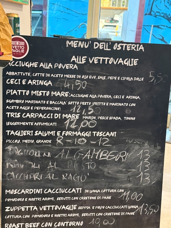 Livorno, Osteria beim Mercato delle Vettovaglie (Viktualienmarkt, 3)