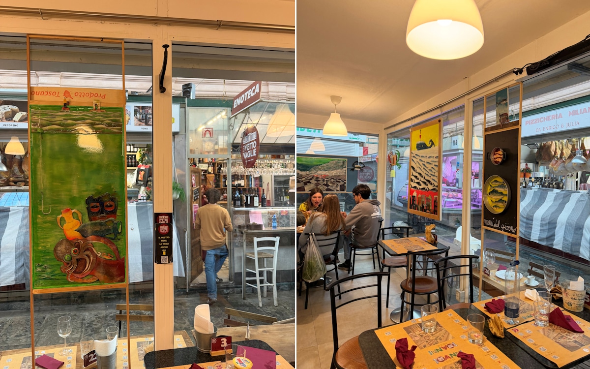 Livorno, Osteria beim Mercato delle Vettovaglie (Viktualienmarkt 6)