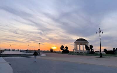 Livorno, Terrazza Mascagni am Sonnenuntergang Livorno, Terrazza Mascagni am Sonnenuntergang
