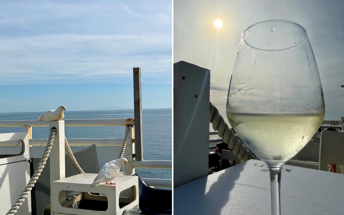 Livorno, die Küste Bar Calafuria