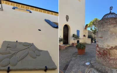 Palazzo Giuncarico, Detail Fassade und Hof Palazzo Giuncarico, Detail Fassade und Hof