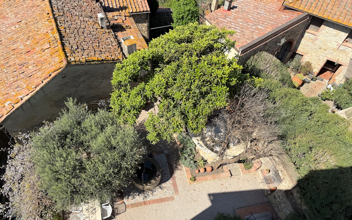 Palazzo Giuncarico, Garten vom 2. Stock