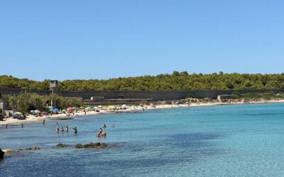 Pianosa, Strand untertags in August Pianosa, Strand untertags in August